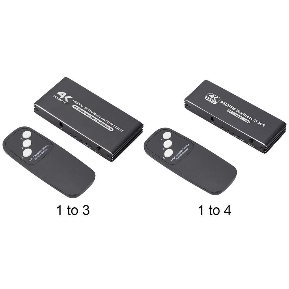 HDMI ȣȯ 2.0 ġ ø,  , 3 in 1 Out, 3 Ʈ  ڽ, PS5, PS4 Ϳ, 4K, 1080P HDCP2.2